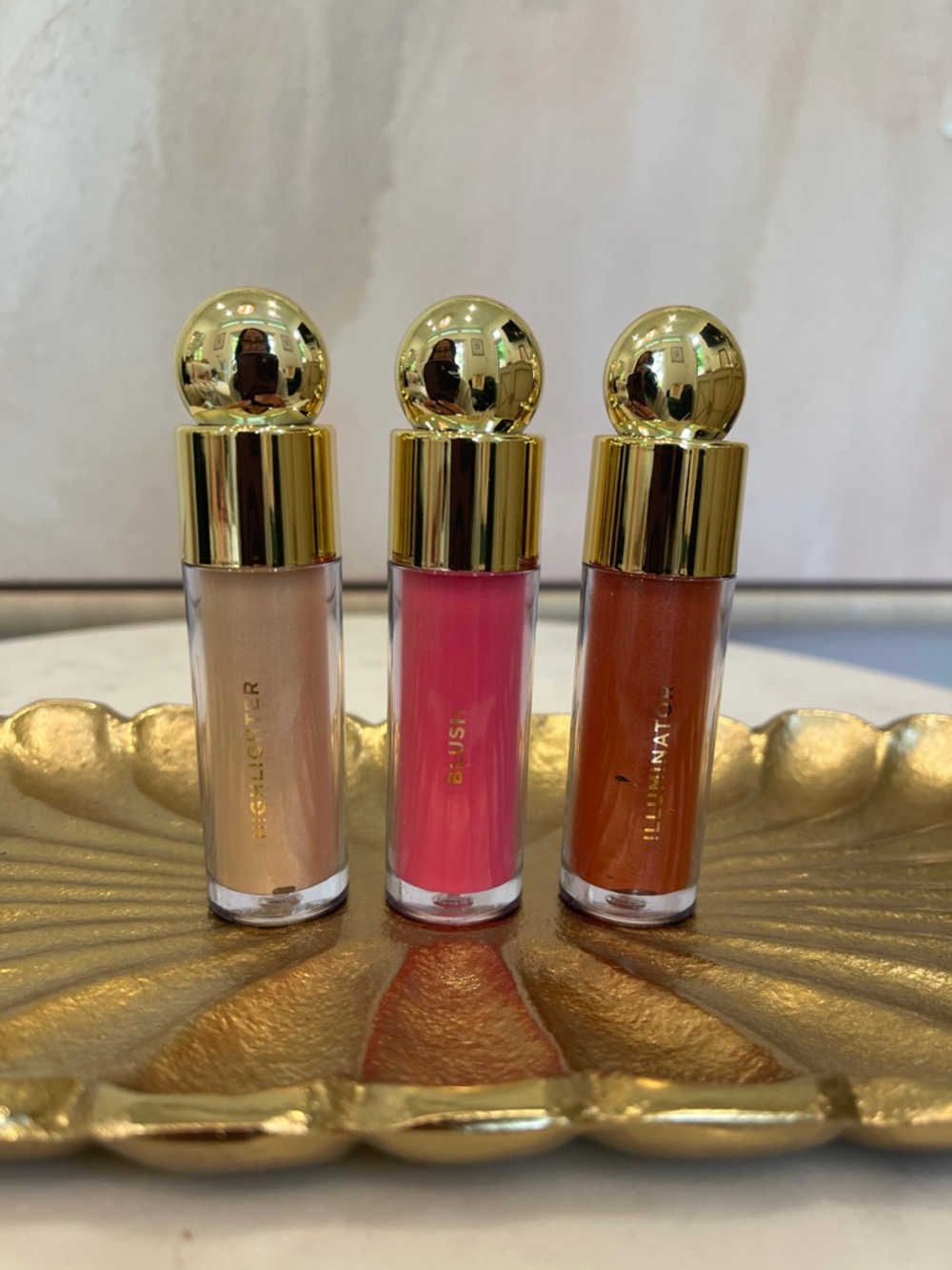 NWOT Liquid Complexion Makeup Set — Pink, Champagne & Copper